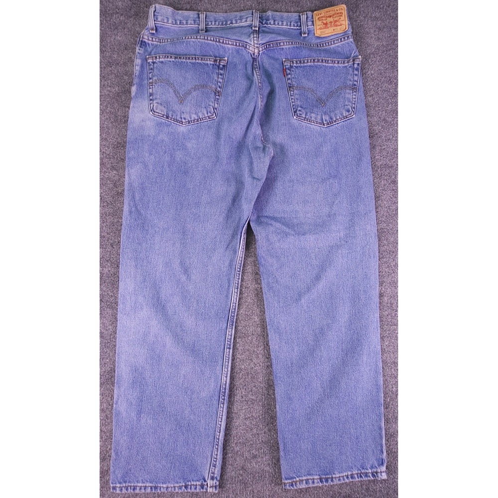 Vintage Levi's Jeans Mens 40x32 (38x31) Blue Denim 550 Relaxed Y2K Baggy - Picture 10 of 13